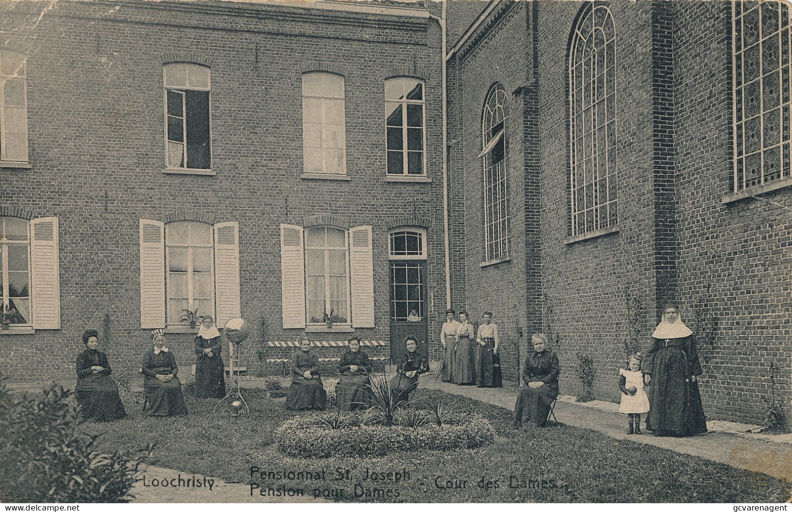 LOCHRISTI  PENSIONNAT ST.JOSEPH   COUR DES DAMES          ZIE  SCANS - Lochristi