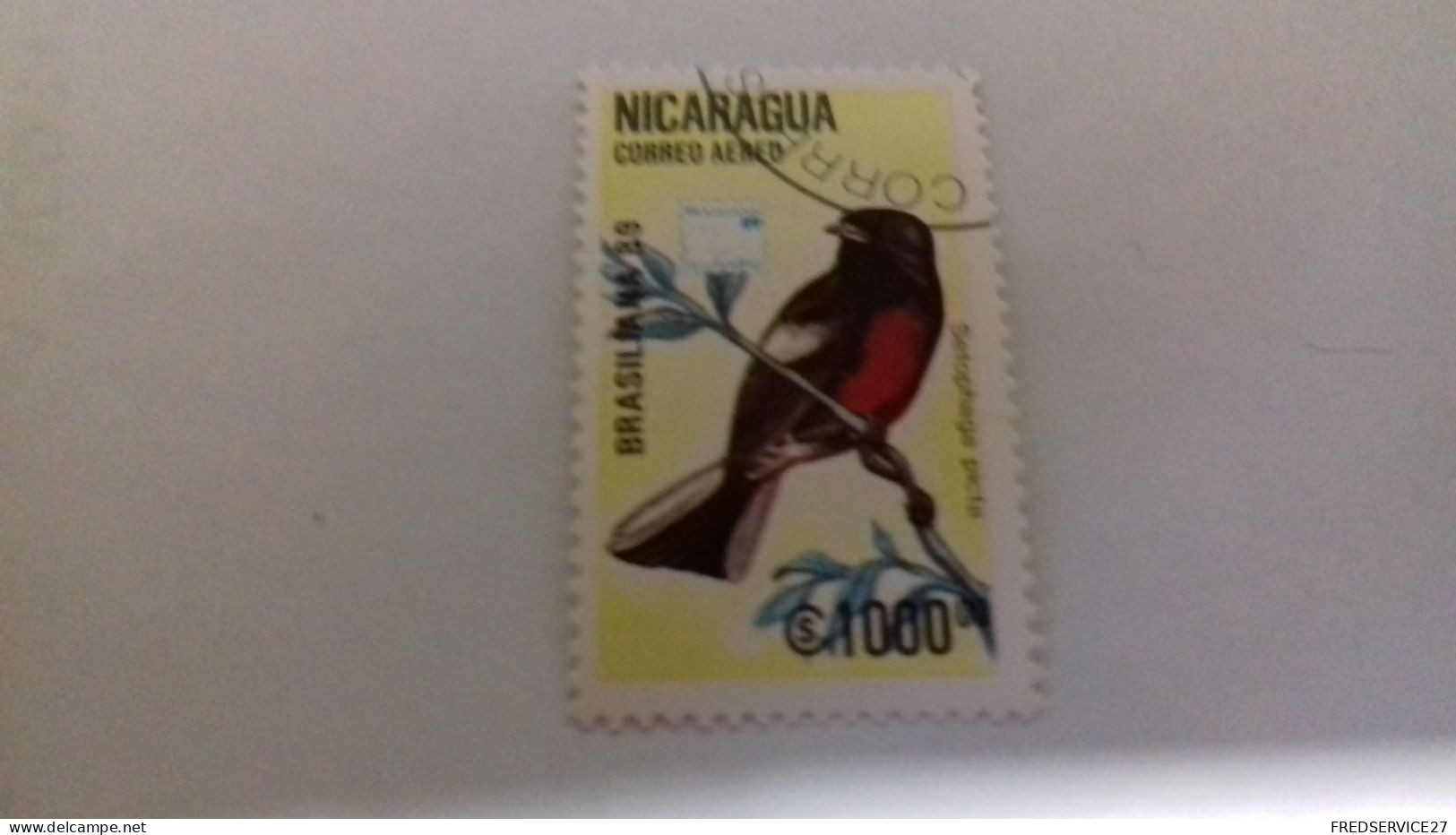 LR / NICARAGUA BRASILIANA 89 CORREO AEREO OISEAU - Nicaragua