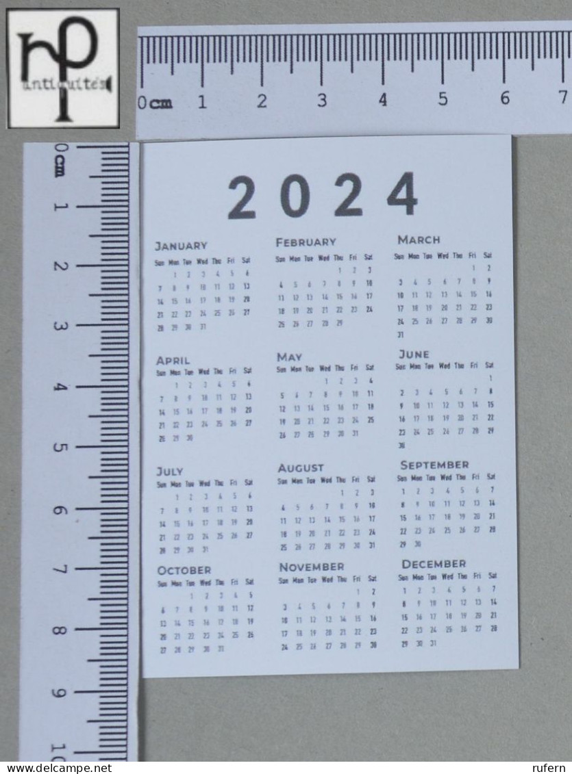 CALENDARS  - COGUMELOS - 2024 - 2 SCANS  - (Nº58755) - Formato Piccolo : 2001-...