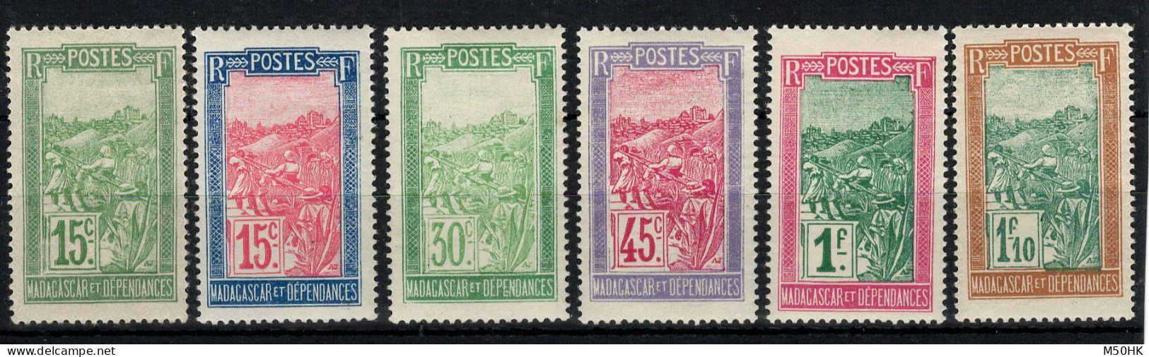 Madagascar - YV 156 à 161 N* MH Complète , Cote 17,50 Euros - Unused Stamps