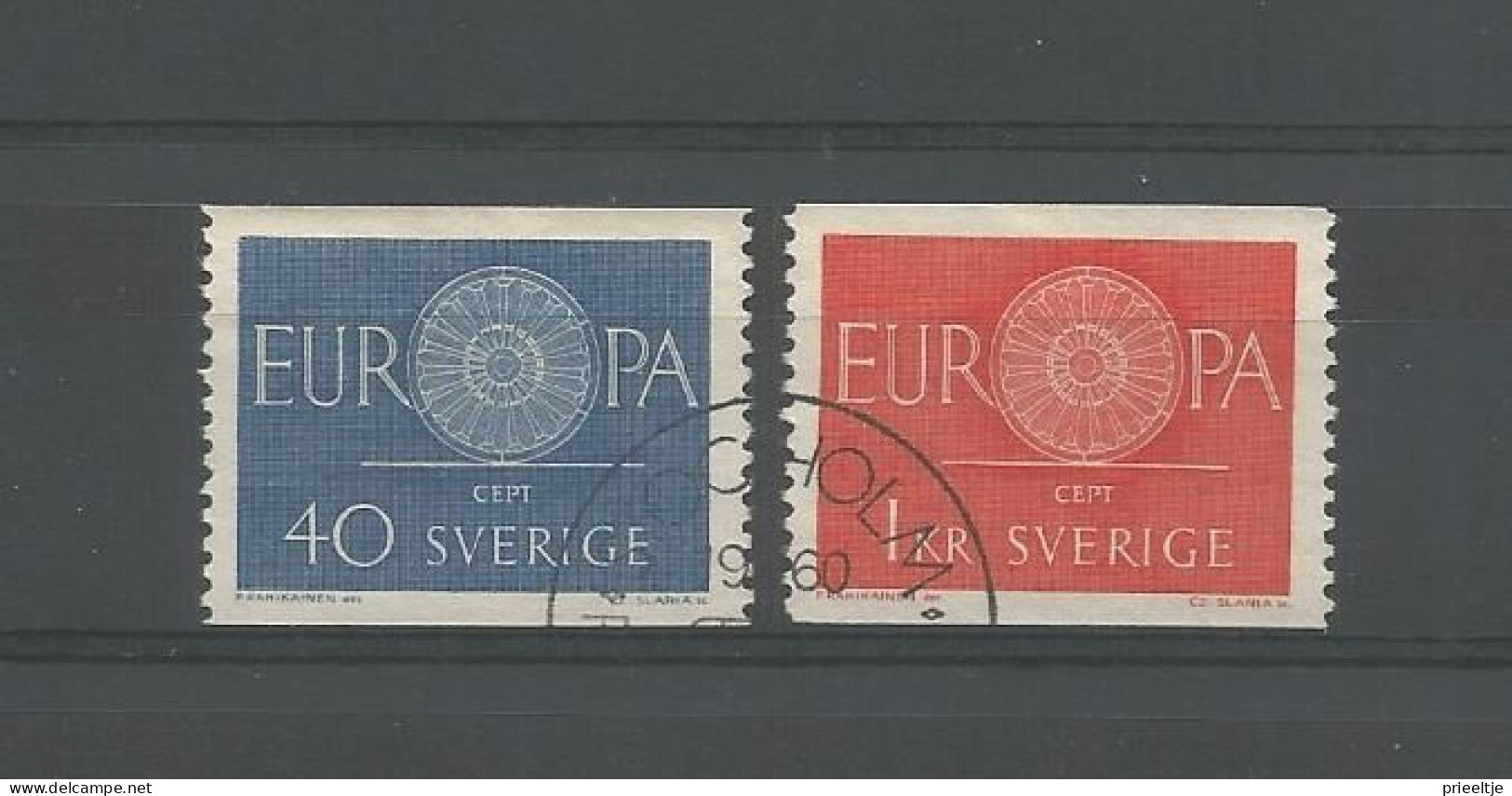 Sweden 1960 Europa Y.T. 454/455 (0) - Used Stamps