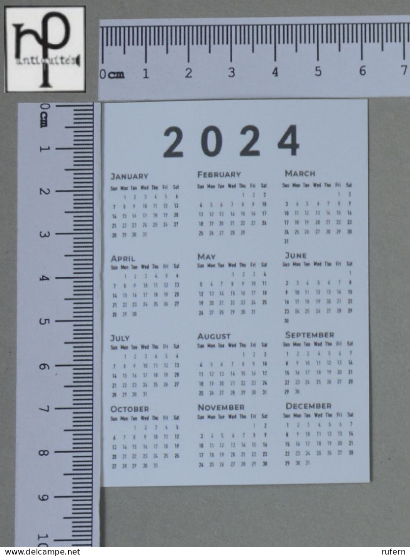 CALENDARS  - COGUMELOS - 2024 - 2 SCANS  - (Nº58756) - Petit Format : 2001-...