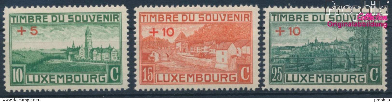 Luxemburg 137-139 (kompl.Ausg.) Postfrisch 1921 Kriegerdenkmal (10363335 - Ungebraucht