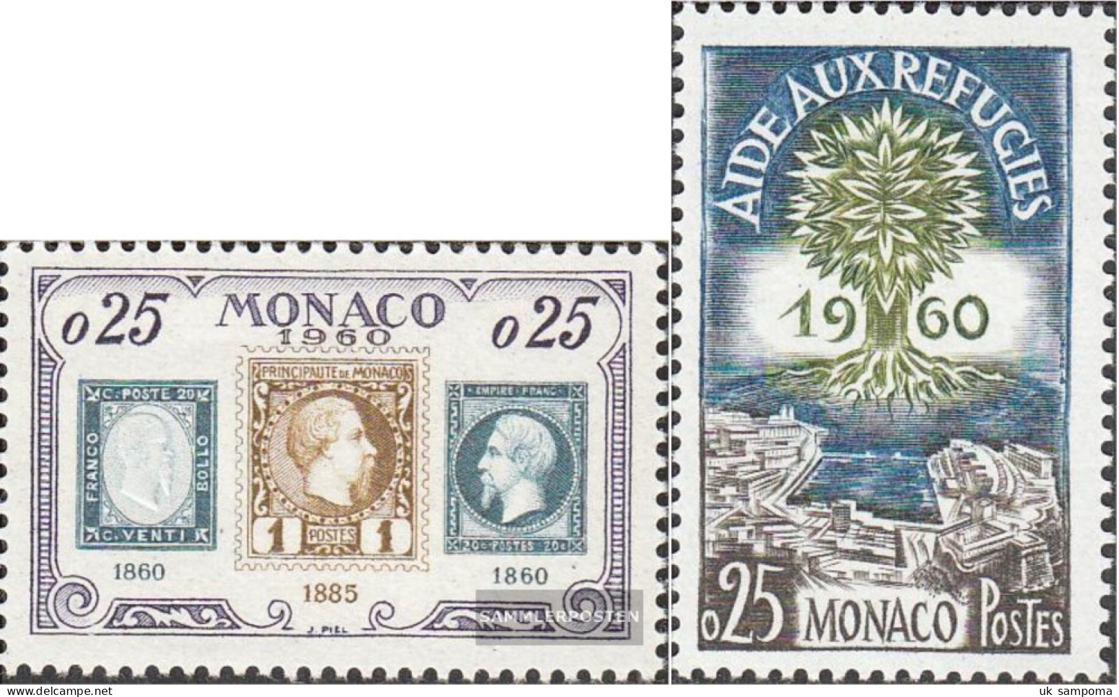 Monaco 641,643 (complete Issue) Unmounted Mint / Never Hinged 1960 Philately, Refugees - Ungebraucht