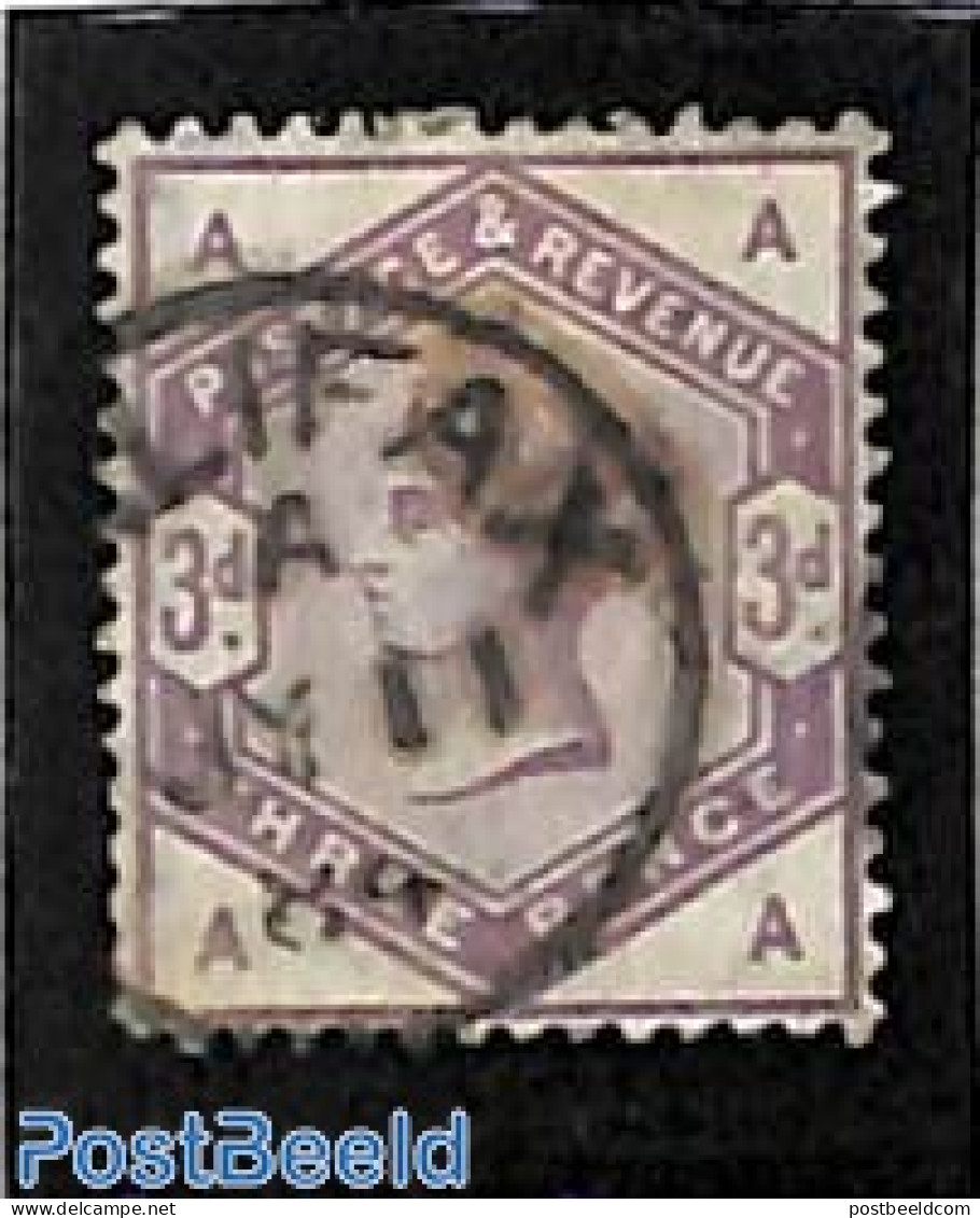 Great Britain 1883 3p Lilac, Used, Used Stamps - Oblitérés