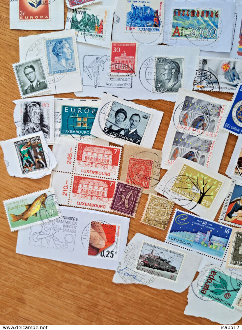 Lot Von 100 Briefmarken Von Sehr Alt Bis Neu Haupts.Luxemburg + Deutschland - Alla Rinfusa (max 999 Francobolli)