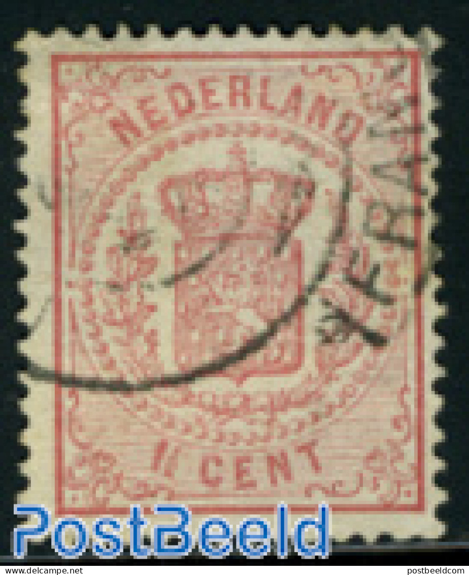 Netherlands 1875 1.5c Pink, Used, Used Stamps - Gebruikt