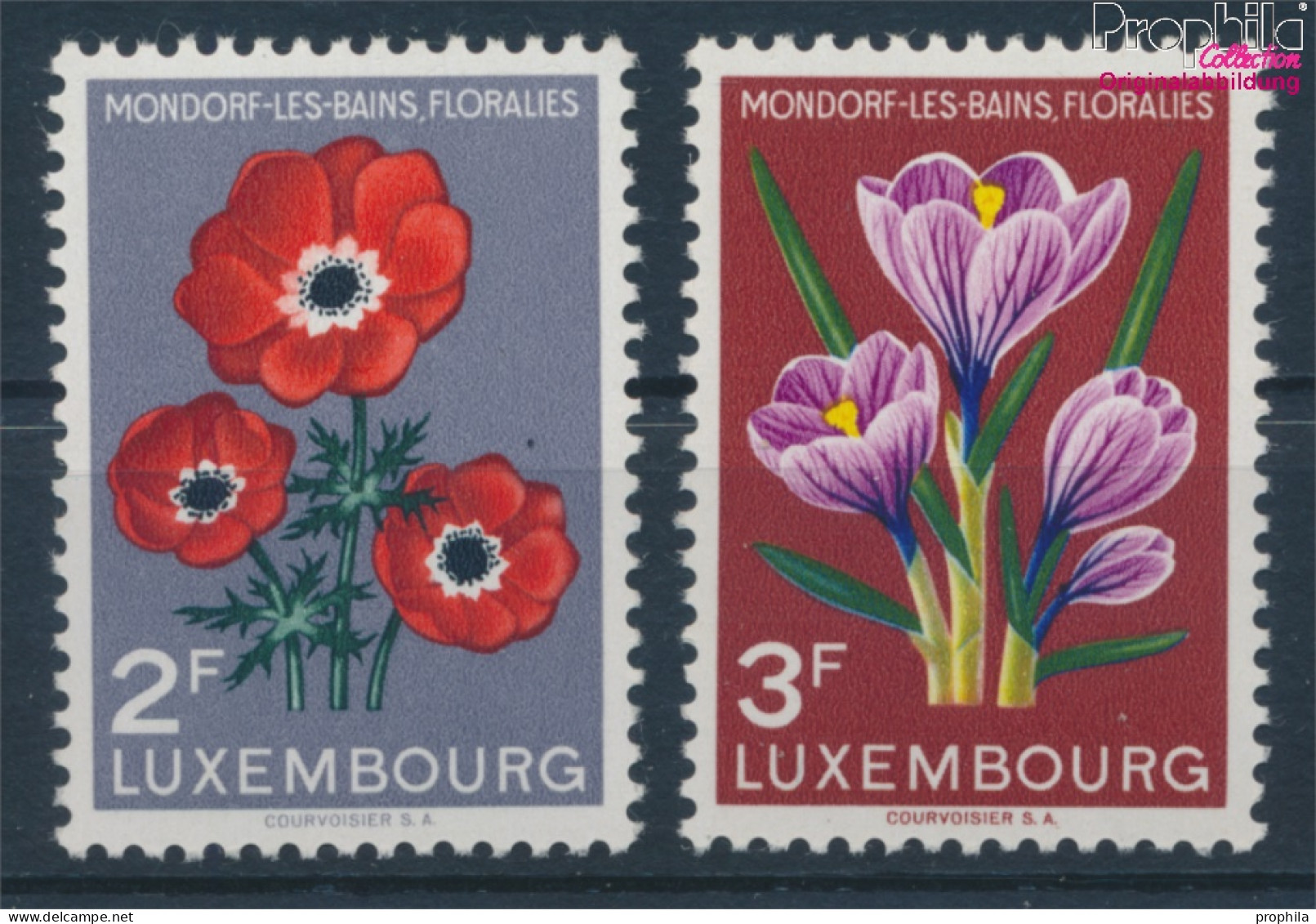 Luxemburg 547-548 (kompl.Ausg.) Postfrisch 1956 Blumenfest In Bad Mondorf (10363403 - Unused Stamps