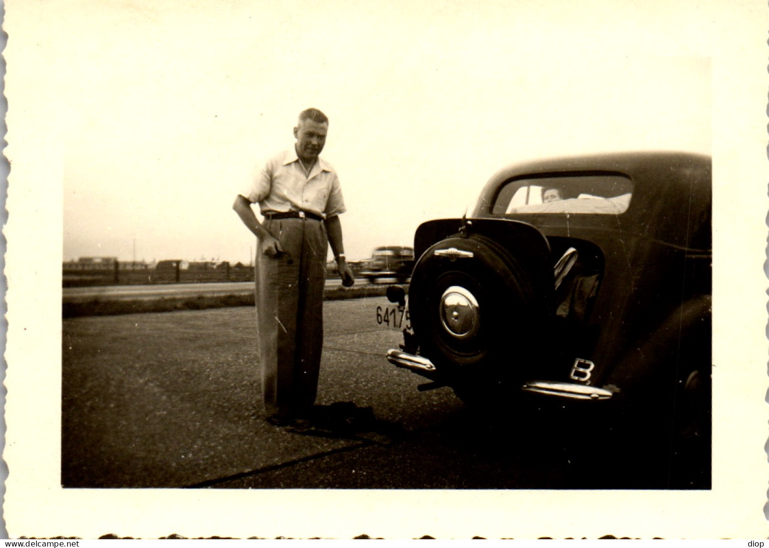 Photographie Photo Vintage Snapshot Amateur Automobile Voiture Auto - Auto's