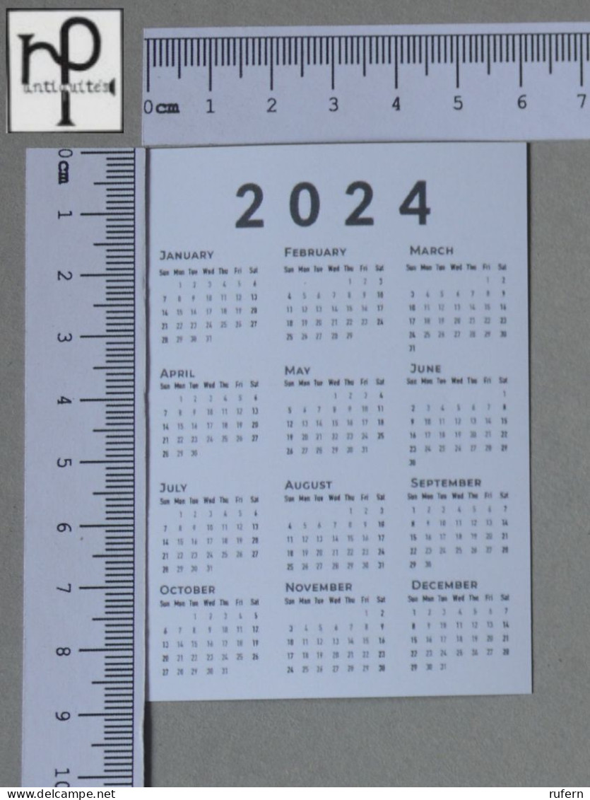 CALENDARS  - COGUMELOS - 2024 - 2 SCANS  - (Nº58761) - Formato Piccolo : 2001-...