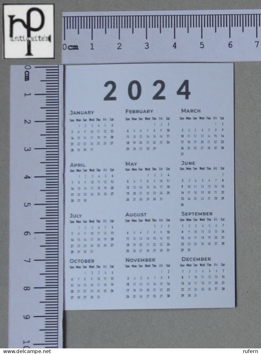 CALENDARS  - COGUMELOS - 2024 - 2 SCANS  - (Nº58762) - Formato Piccolo : 2001-...