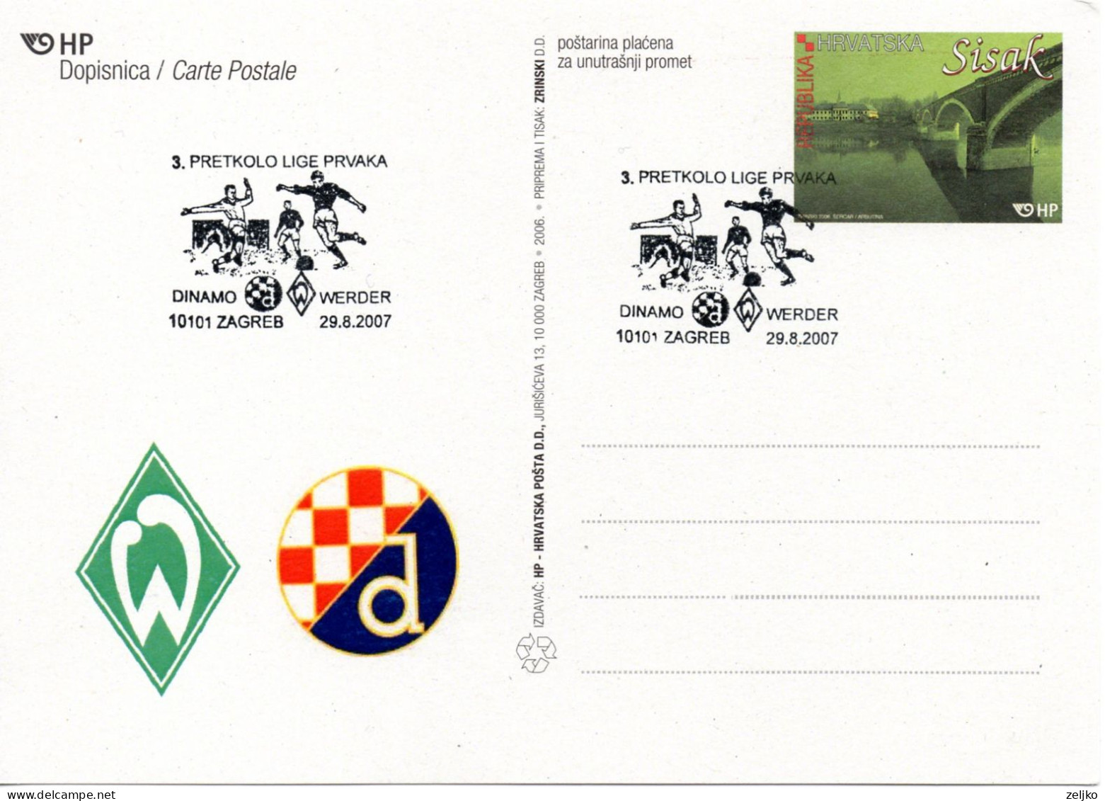 Croatia, Football, Champions League 2007, Dinamo - Werder - Equipos Famosos