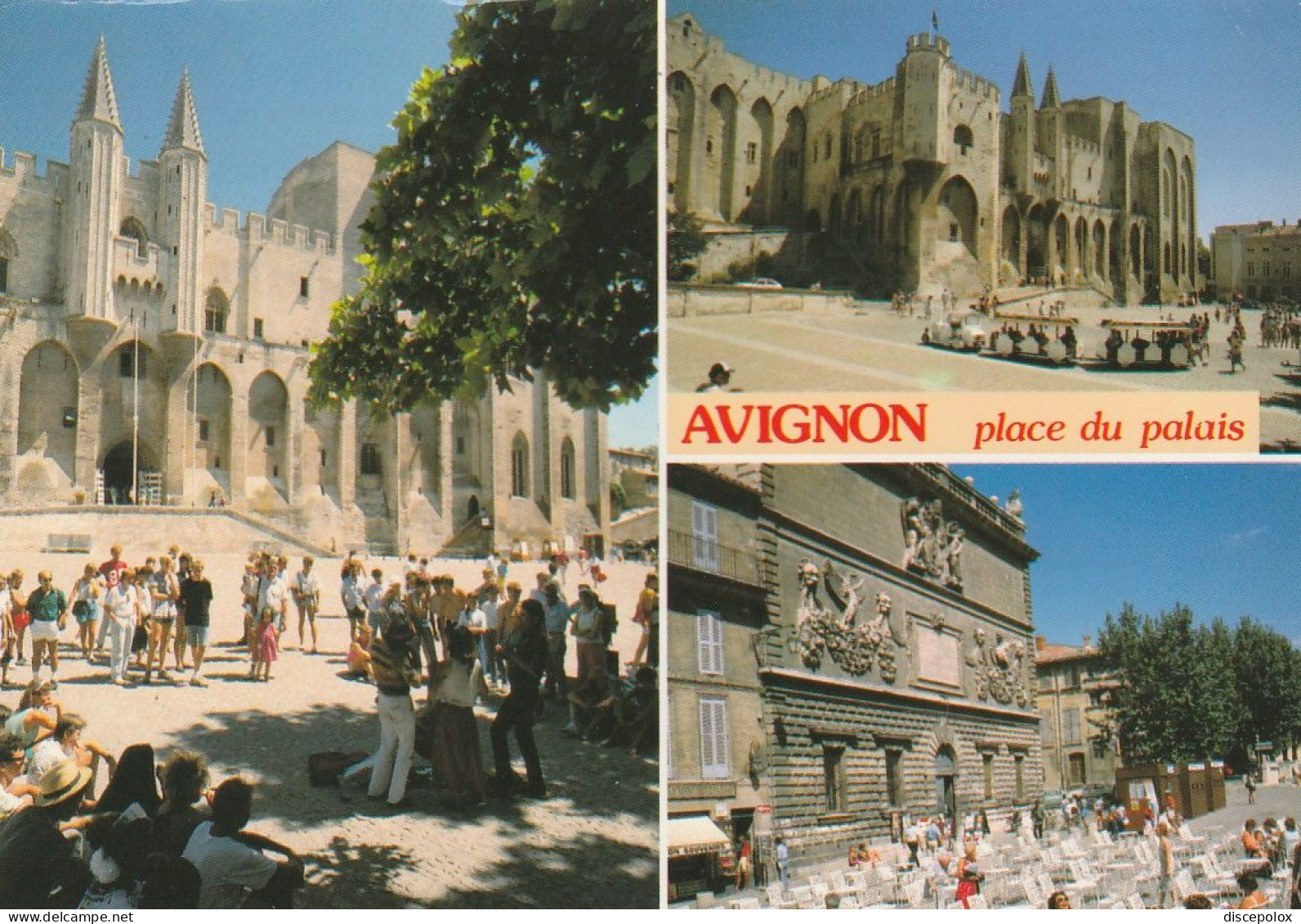 U5902 Avignon - La Place Du Palais Des Papes / Viaggiata 1989 - Avignon