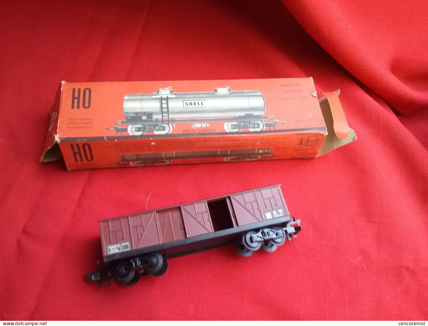 Wagon Couvert Référence 653, Train HO, Jouef Ancien - Toy Memorabilia