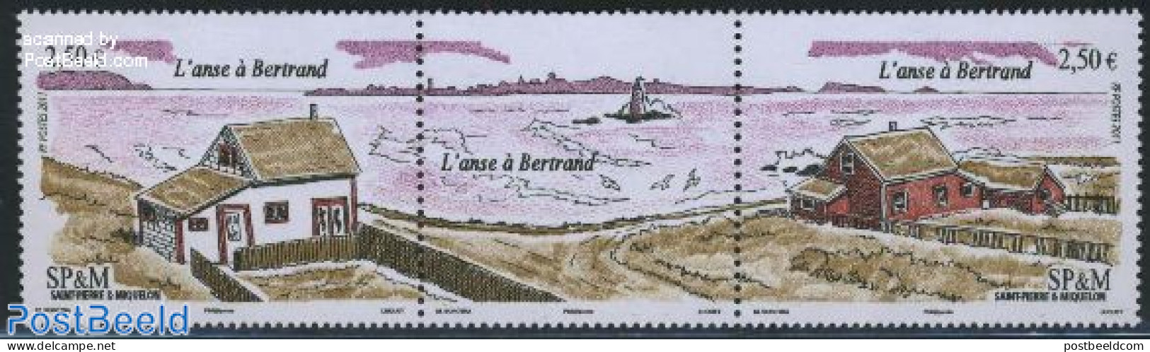 Saint Pierre And Miquelon 2011 LAnse A Bertrand 2v + Tab [:T:], Mint NH, Various - Lighthouses & Safety At Sea - Vuurtorens