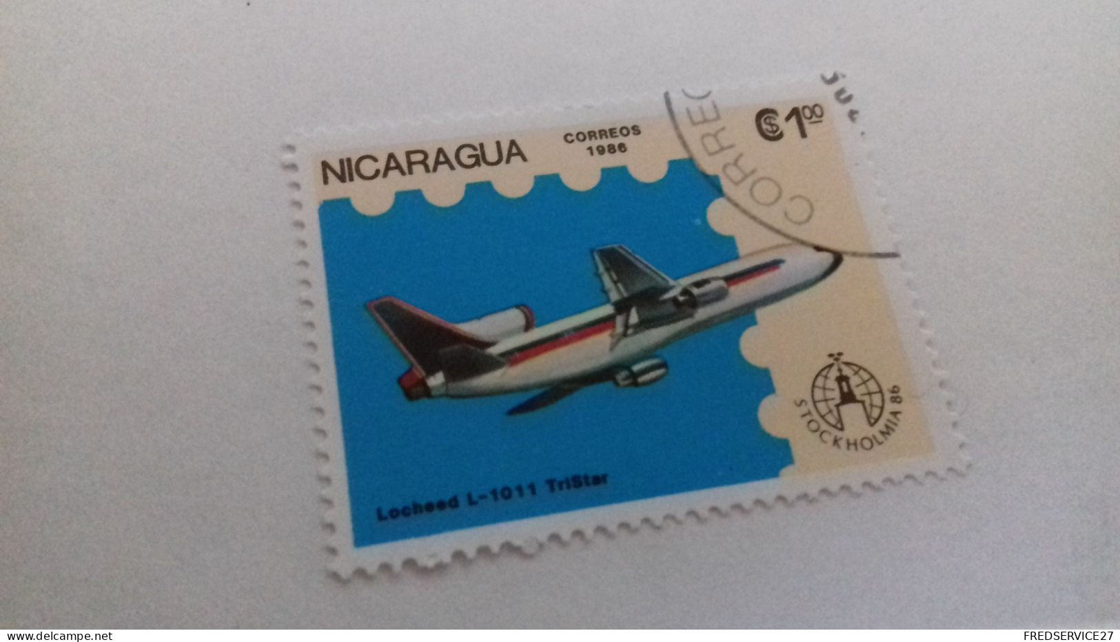 LR / NICARAGUA 1986  AVION  LOCHEED L 1011 TRISTAR - Nicaragua