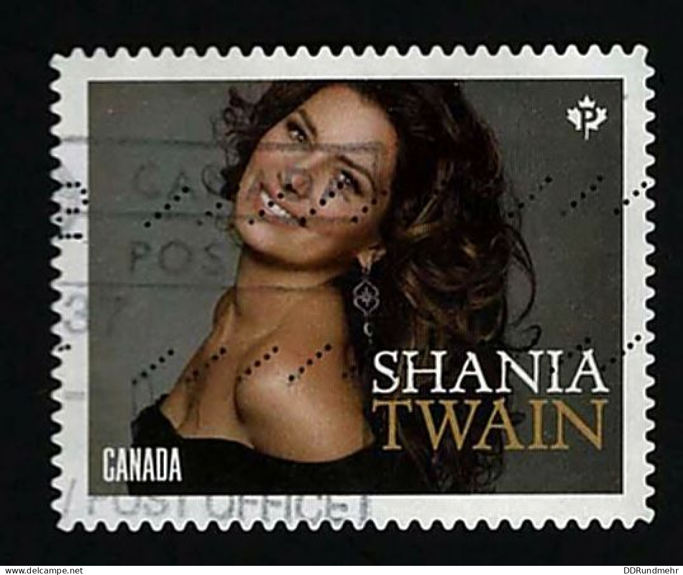 2014 Shania Twain  Michel CA 3160 Stamp Number CA 2768 Yvert Et Tellier CA 3034 Used - Usati