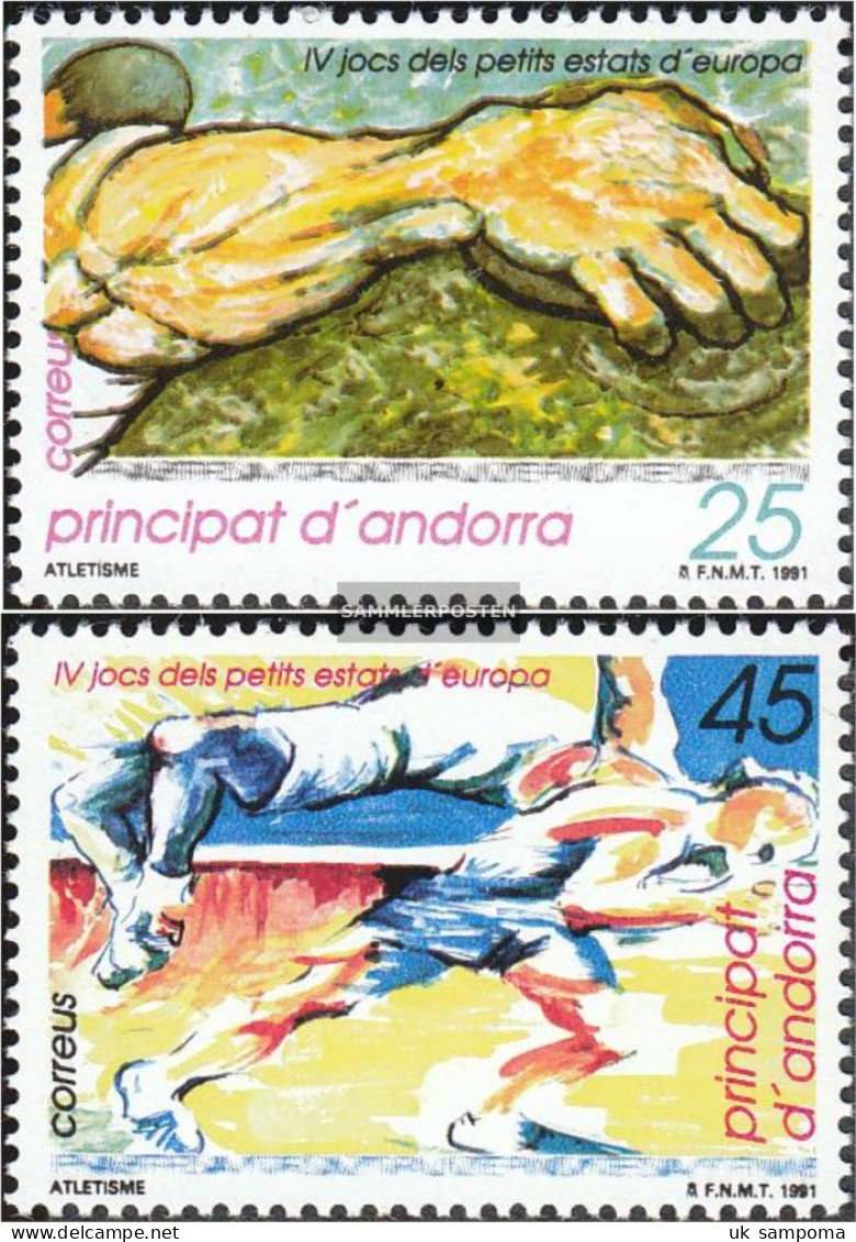 Andorra - Spanish Post 219-220 (complete Issue) Unmounted Mint / Never Hinged 1991 Sports Games - Ungebraucht