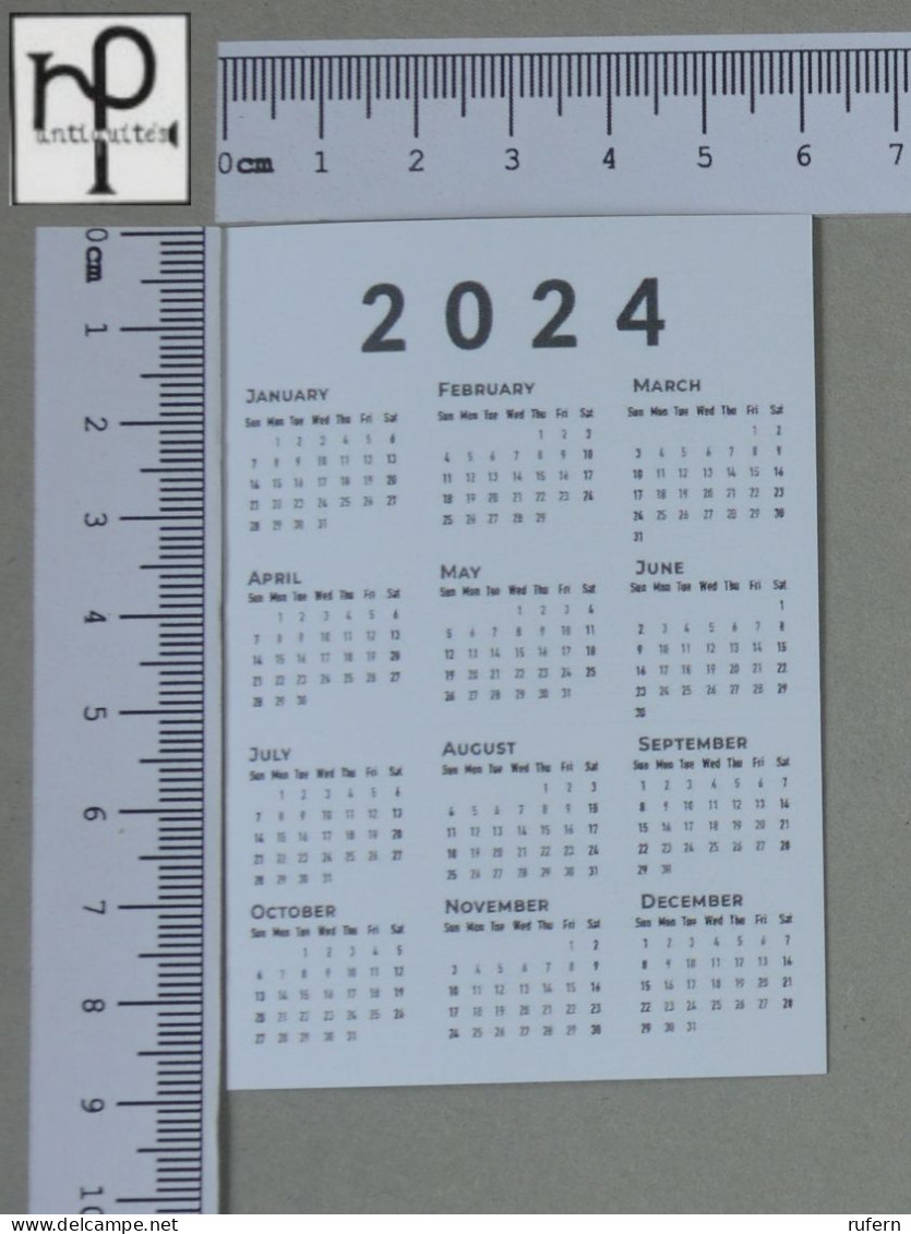 CALENDARS  - COGUMELOS - 2024 - 2 SCANS  - (Nº58764) - Small : 2001-...