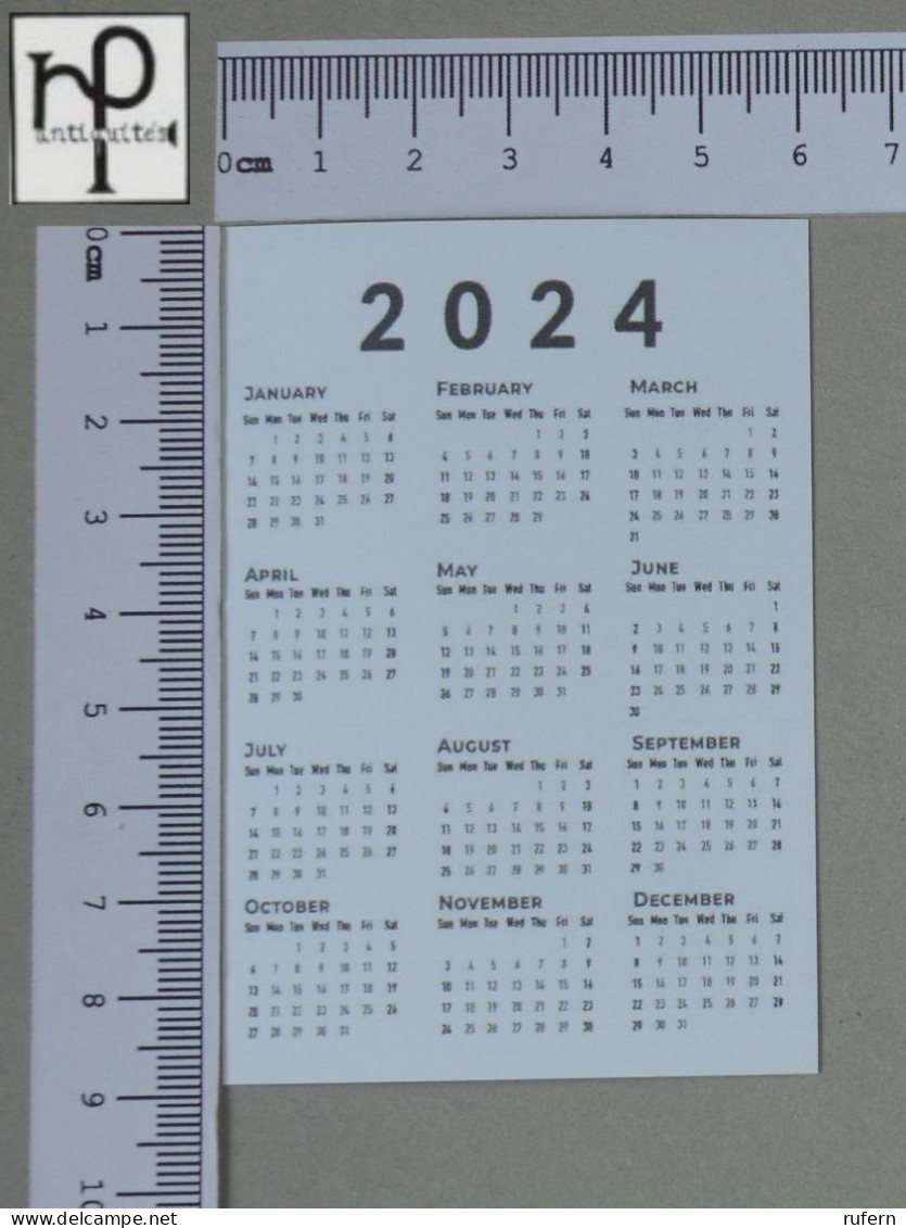 CALENDARS  - COGUMELOS - 2024 - 2 SCANS  - (Nº58765) - Formato Piccolo : 2001-...