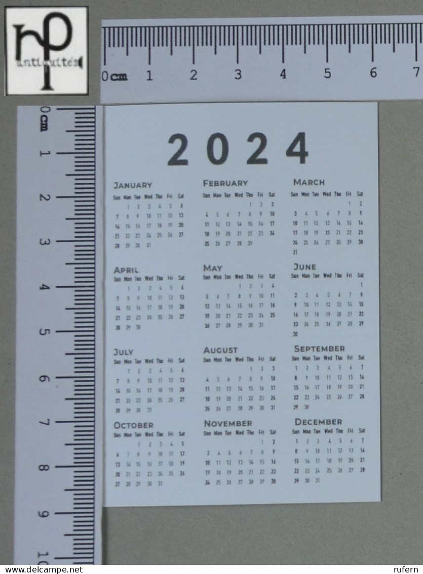 CALENDARS  - COGUMELOS - 2024 - 2 SCANS  - (Nº58766) - Kleinformat : 2001-...