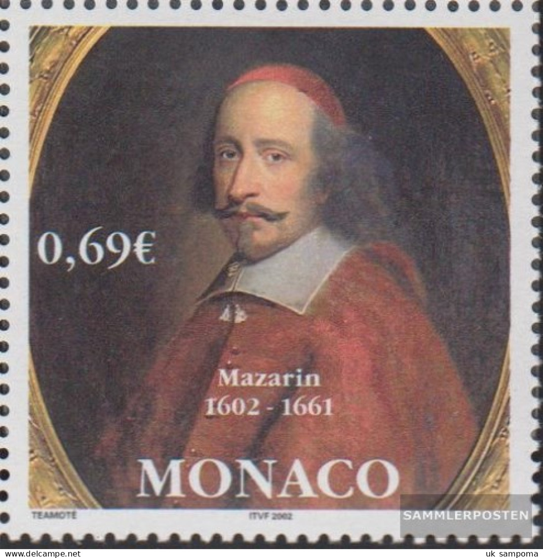 Monaco 2592 (complete Issue) Unmounted Mint / Never Hinged 2002 Jules Mazarin - Unused Stamps