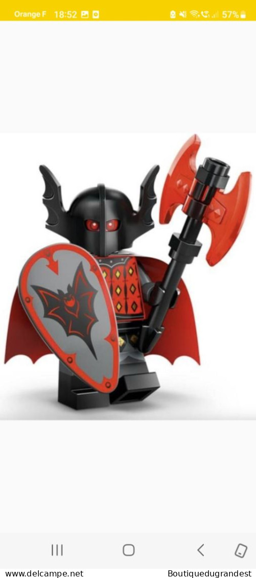 Minifigure Lego Série Figurine Série 25 Le Chevalier Vampire 3neuf - Poppetjes