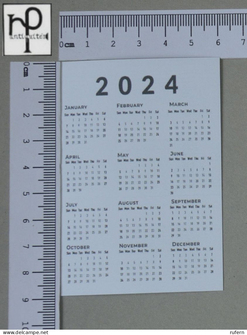 CALENDARS  - COGUMELOS - 2024 - 2 SCANS  - (Nº58768) - Formato Piccolo : 2001-...