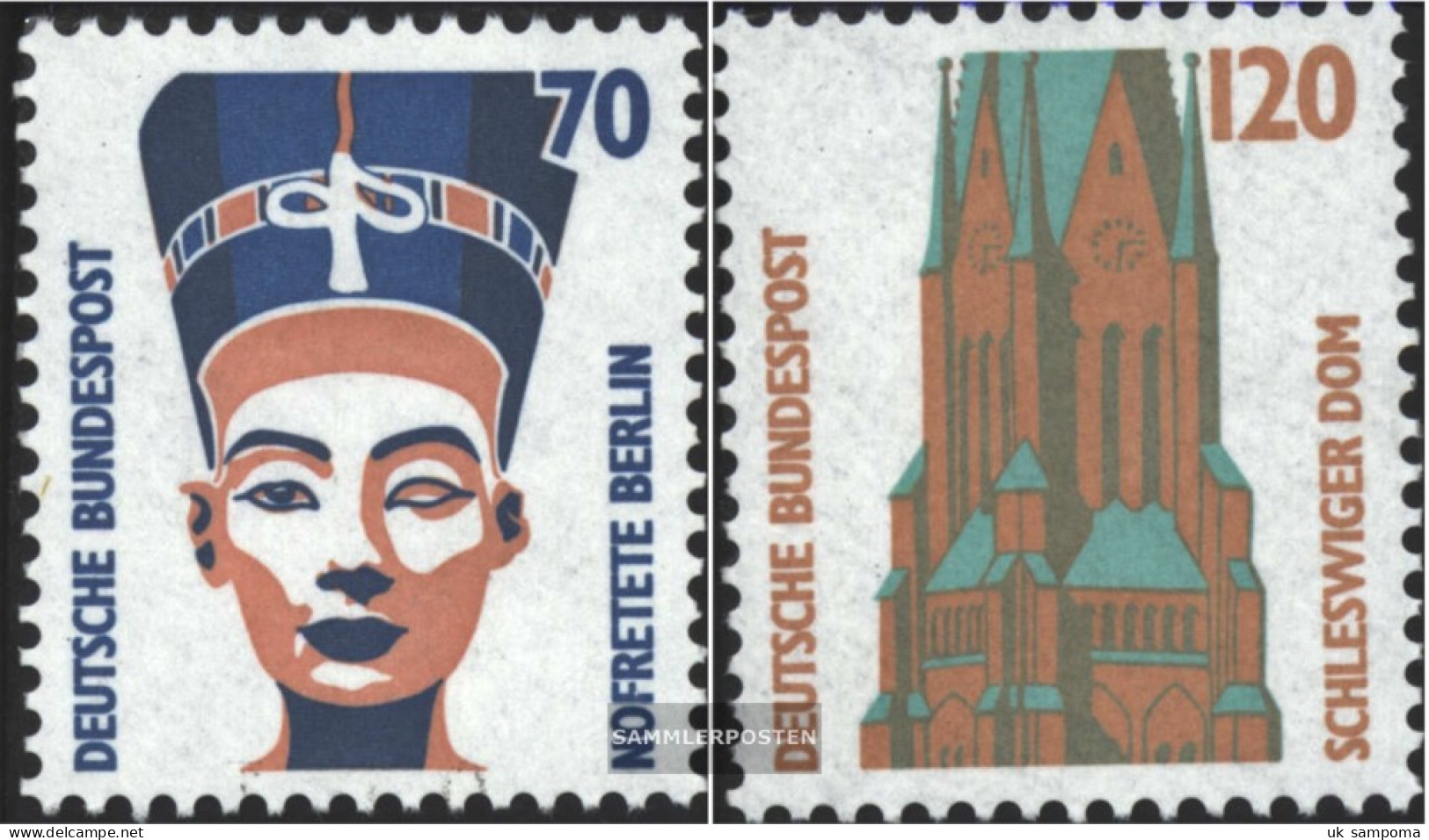 FRD (FR.Germany) 1374R-1375R With Counting Number (complete Issue) Unmounted Mint / Never Hinged 1988 Attractions - Unused Stamps