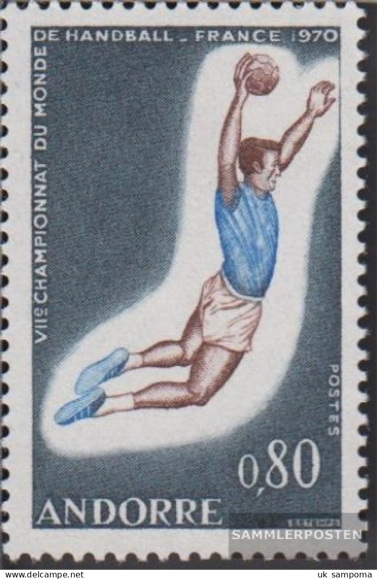 Andorra - French Post 221 (complete Issue) Unmounted Mint / Never Hinged 1970 Handball - Markenheftchen