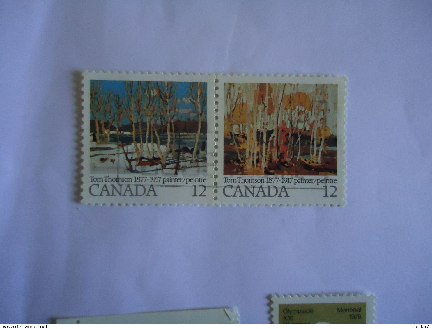 CANADA USED   PAIR  STAMPS    PAINTING - Autres & Non Classés