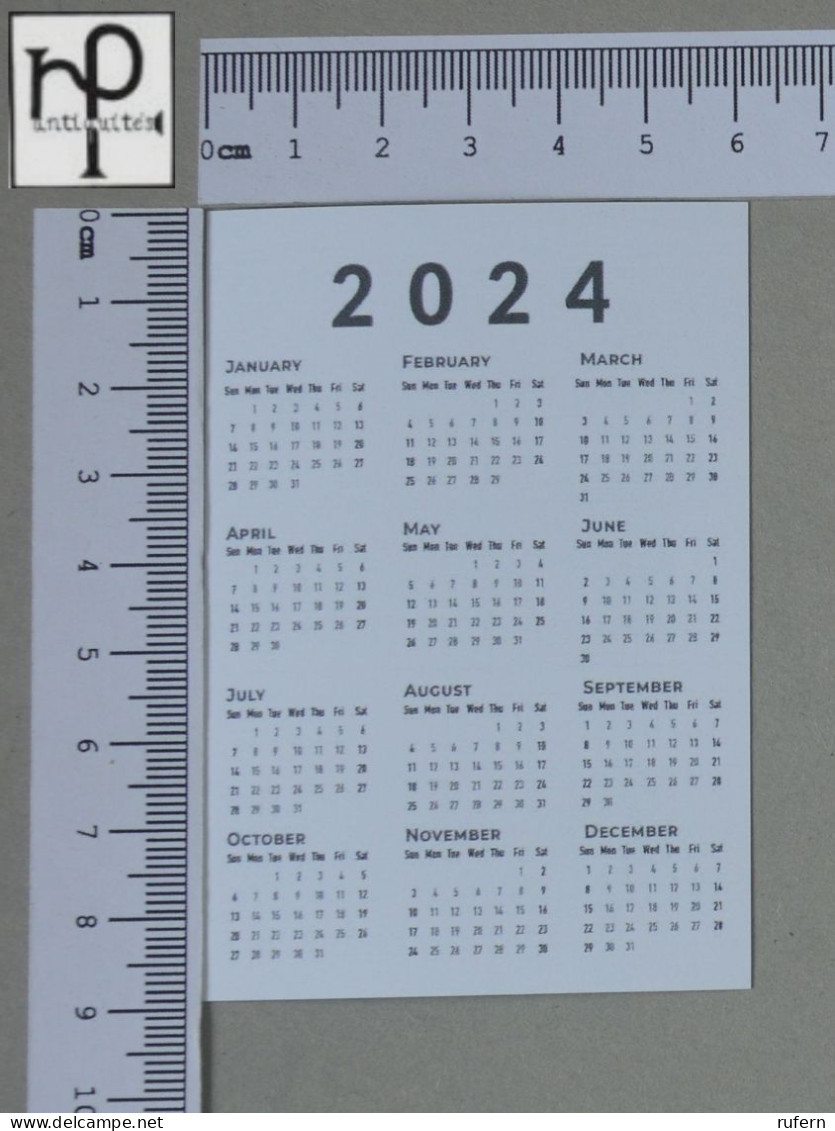 CALENDARS  - COGUMELOS - 2024 - 2 SCANS  - (Nº58769) - Kleinformat : 2001-...