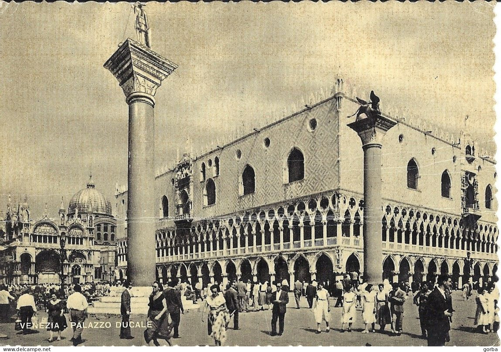*CPSM - ITALIE - VENISE - Le Palais Ducal - Animée - Venezia (Venedig)