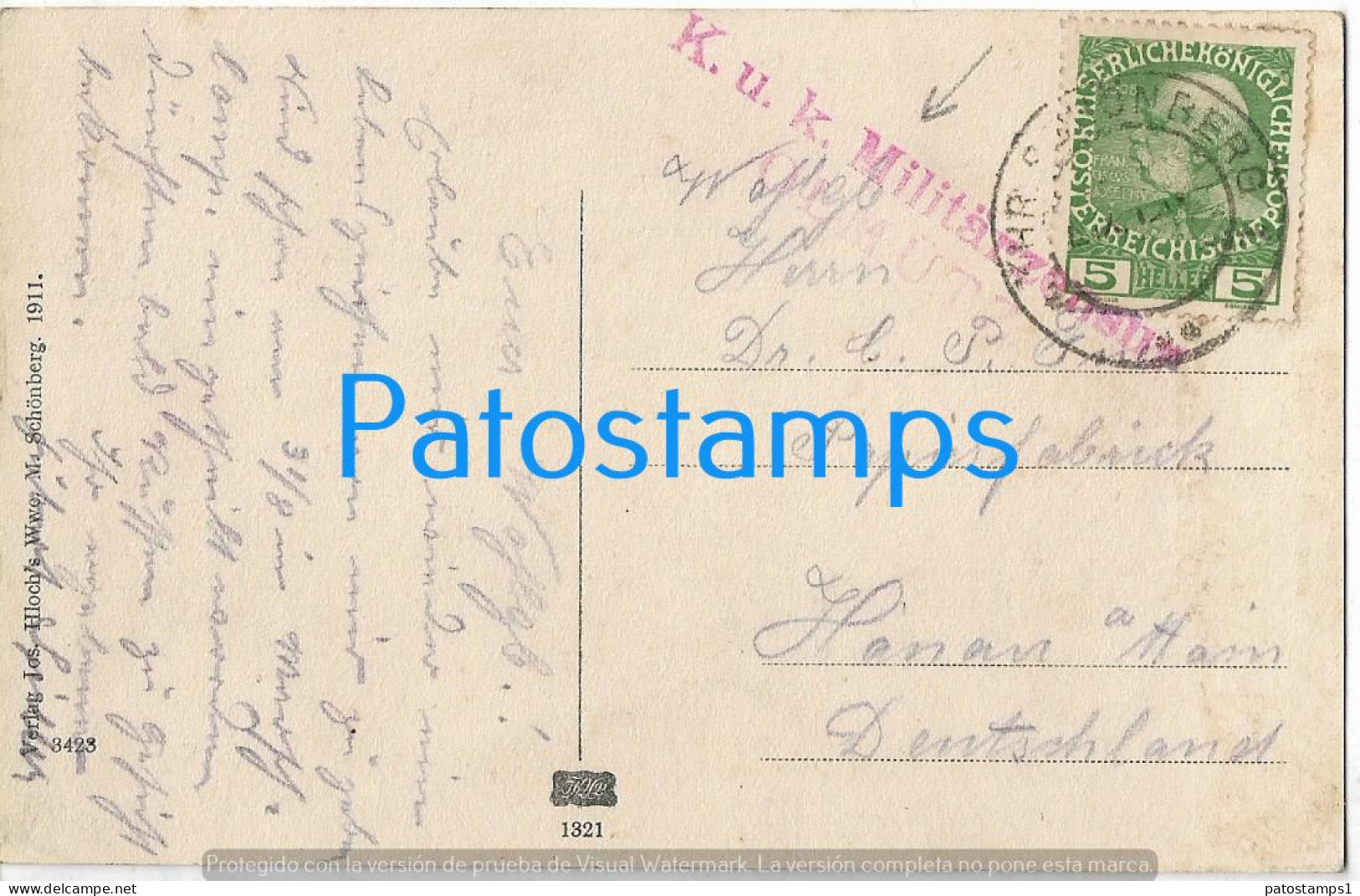 226153 CZECH REPUBLIC SCHÖNBERG MÄHR STATION TRAIN CANCEL MILITARY CIRCULATED TO GERMANY POSTAL POSTCARD - República Checa