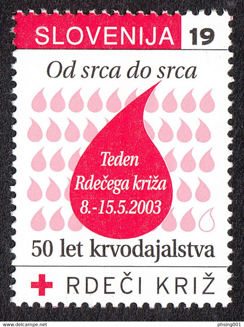 Slovenia 2003 Red Cross Croix Rouge Rotes Kreuz, Tax, Charity, Surcharge MNH - Slovenië