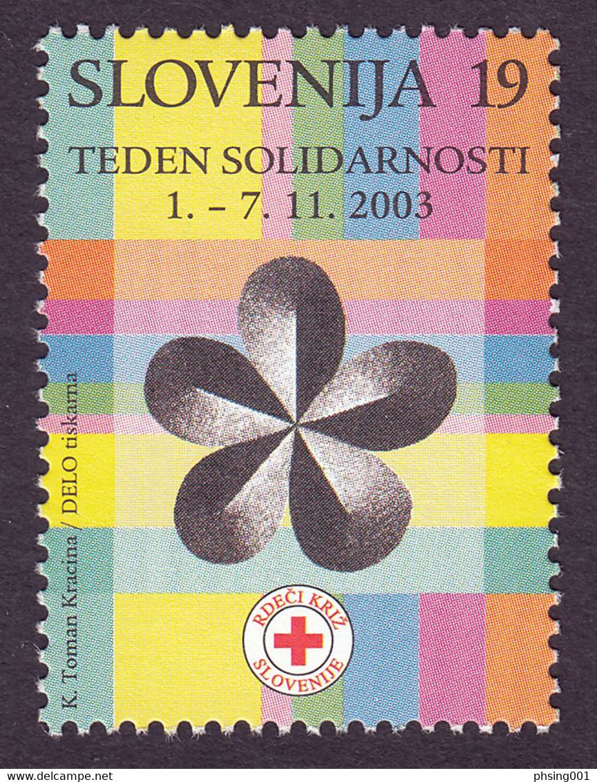 Slovenia 2003 Red Cross Croix Rouge Rotes Kreuz Solidarity, Tax, Charity, Surcharge MNH - Slovenië