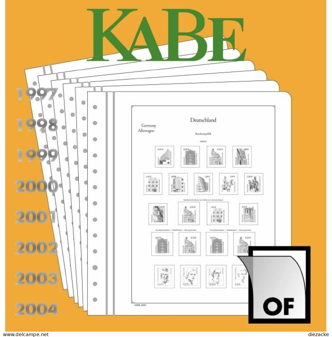 KABE Bund Eckrand 2007 Vordrucke Neuwertig (Ka1358 S - Pre-printed Pages
