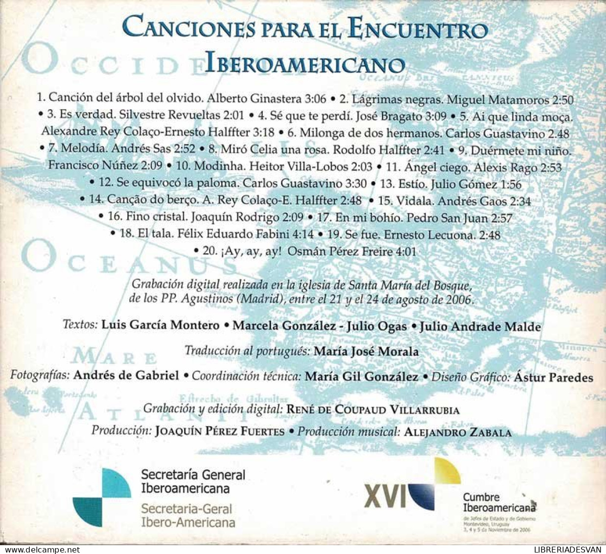 Joaquín Pixán, Alejandro Zabala - Canciones Para El Encuentro Iberoamericano. CD - Other & Unclassified