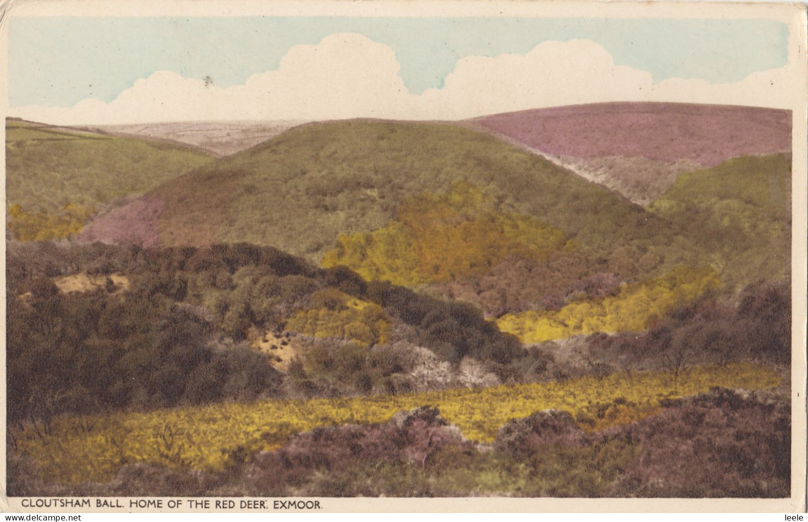 CN93. Vintage Postcard. Cloutsham Ball. Home Of The Red Deer. Exmoor. - Altri & Non Classificati
