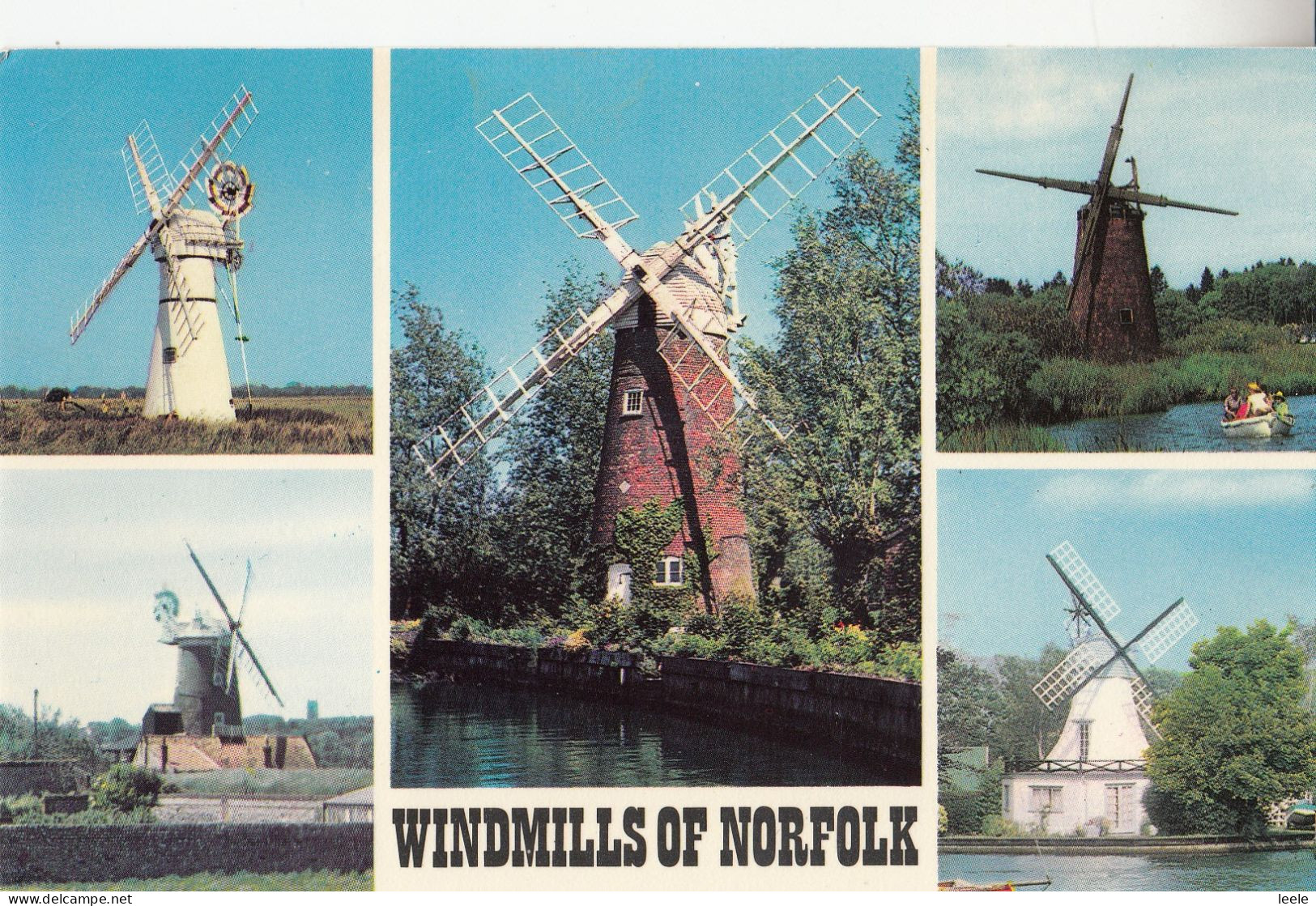 CN24. Postcard. Windmills Of Norfolk. - Windmühlen