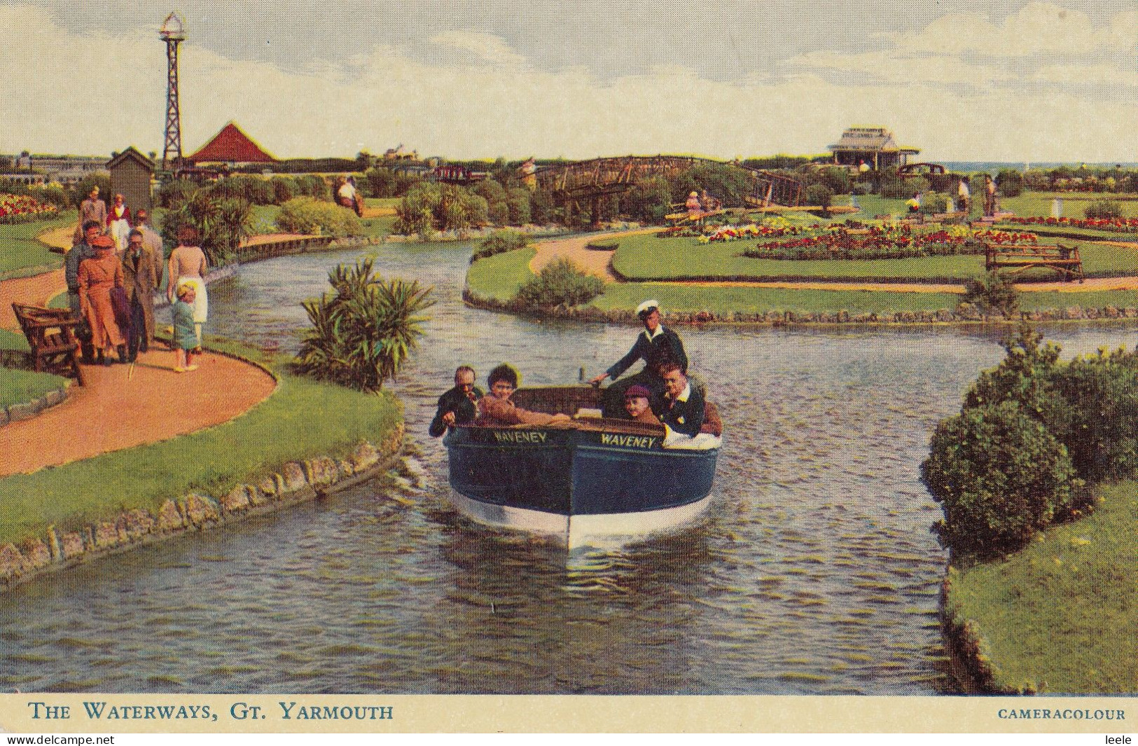 CN15. Vintage Postcard. The Waterways, Great Yarmouth. - Great Yarmouth