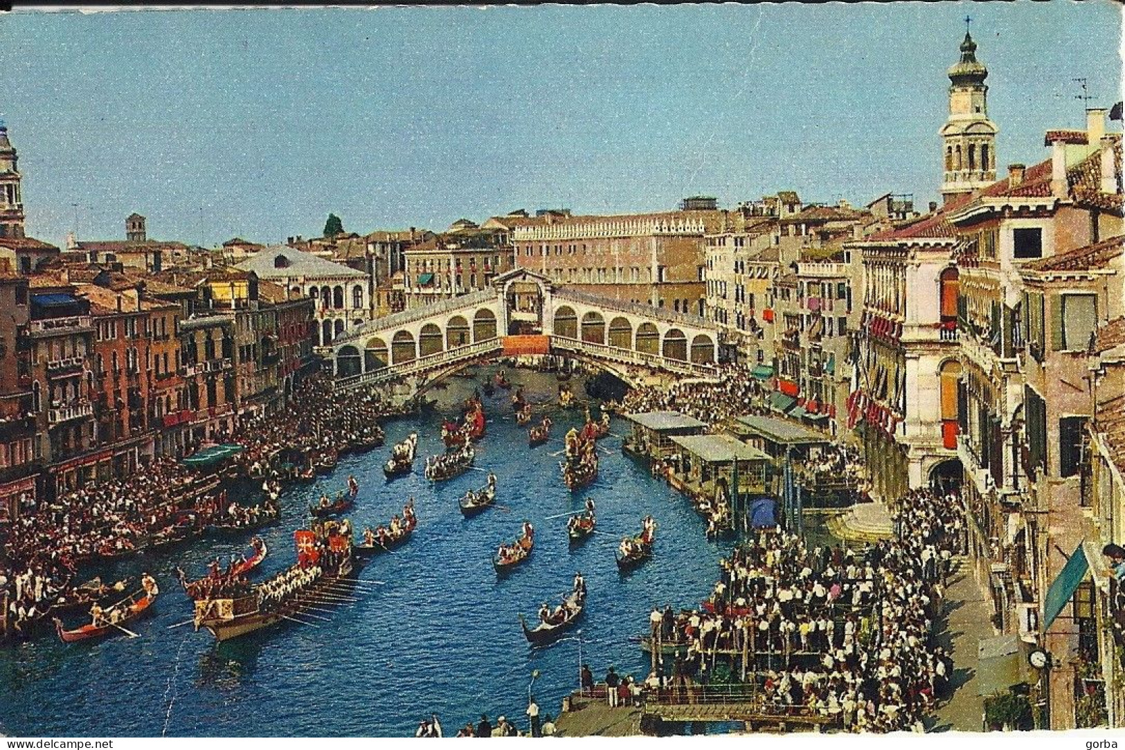 *CPM - ITALIE - VENISE - Pont De Rialto - La Régate Historique - Venezia (Venedig)