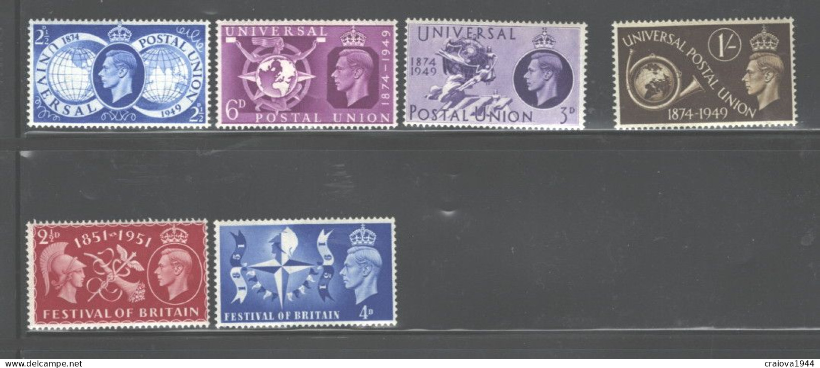 G.BRITAIN 1946 "PEACE" & 1948 "U.P.U." & 1951 "BRITANNIA" MNH - Nuevos