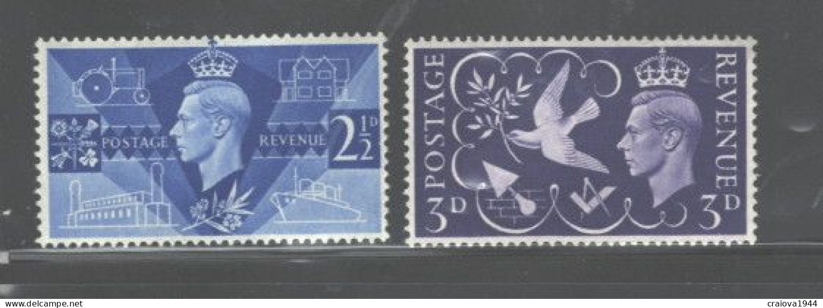 G.BRITAIN 1946 "PEACE" & 1948 "U.P.U." & 1951 "BRITANNIA" MNH - Unused Stamps