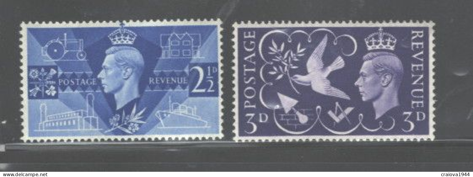 G.BRITAIN 1946 "PEACE" & 1948 "U.P.U." & 1951 "BRITANNIA" MNH - Nuevos