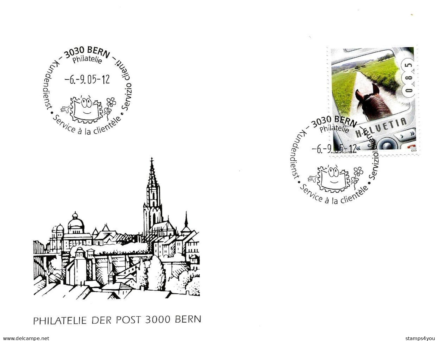 CH - 145 - Enveloppe Avec Oblit Spéciale "Bern Philatélie 2005" - Postmark Collection