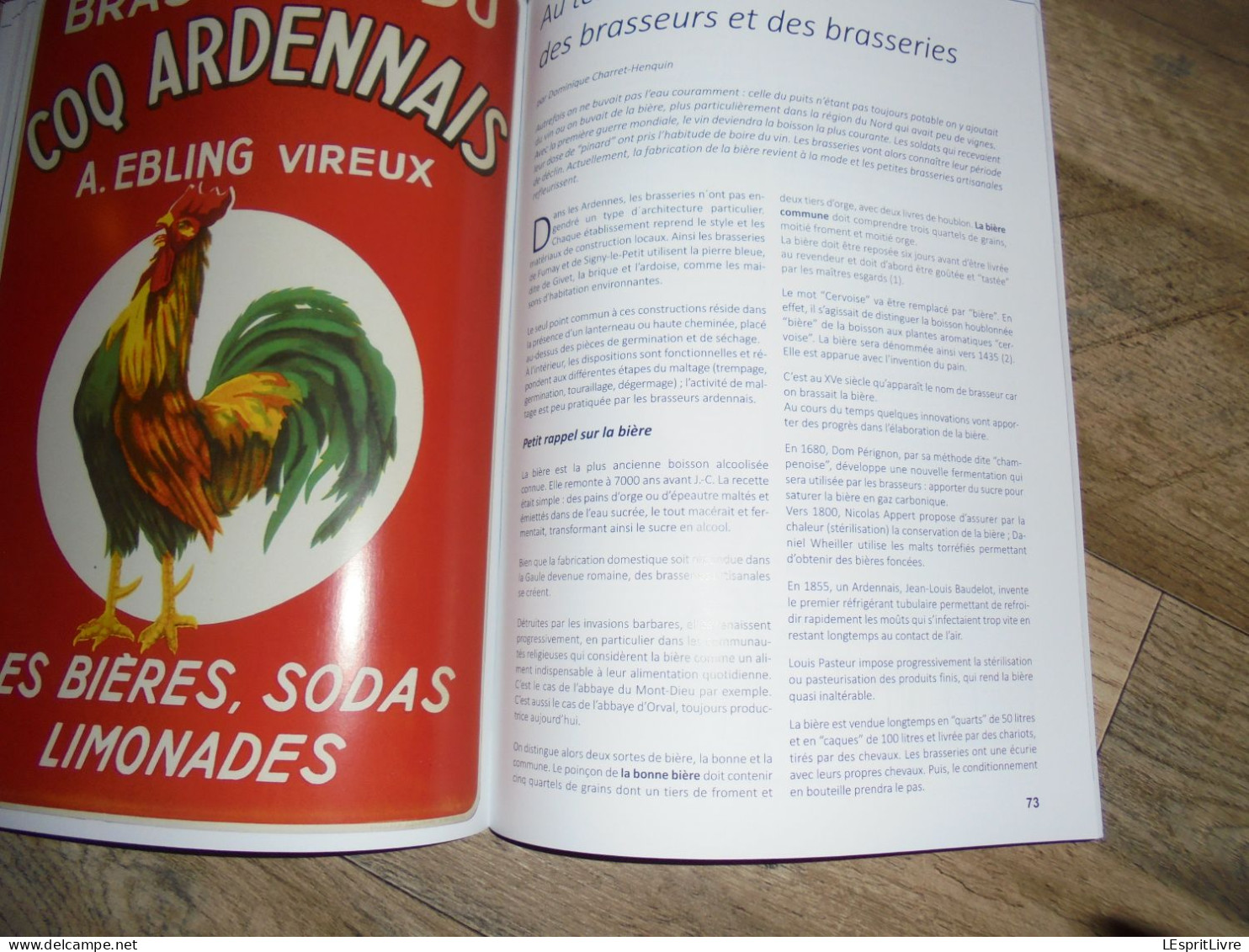 ARDENNE WALLONNE H S VIREUX Régionalisme Ardennes Brasserie Ebling Coq Ardennais Bière Industrie du Fer Usine Forges