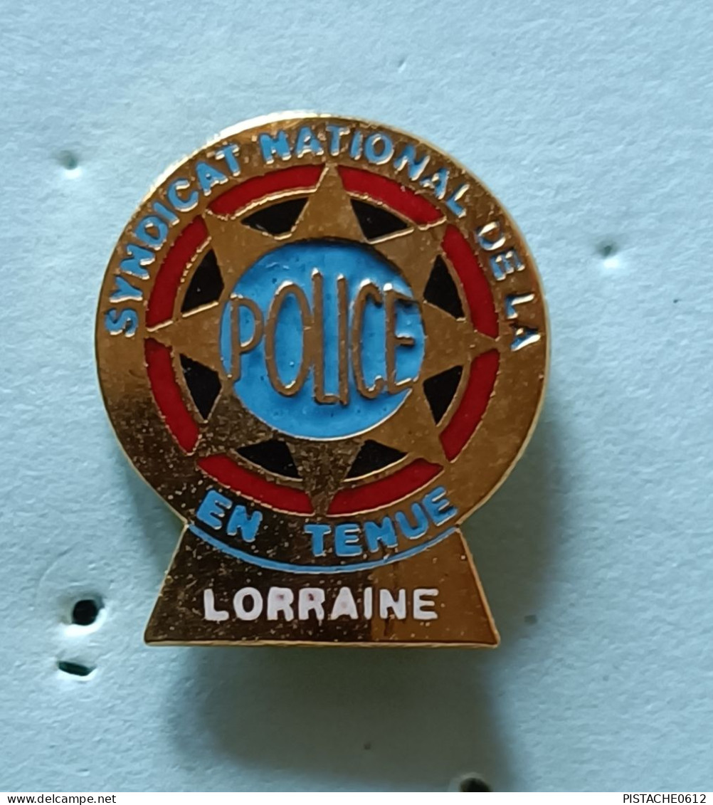 Pin's Lorraine Syndicat National De La Police En Tenue - Police