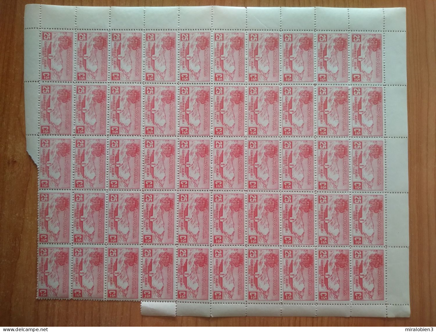 ANDORRA 5 PLIEGOS COMPLETOS EDIFIL NUM. NE13/17 - Unused Stamps