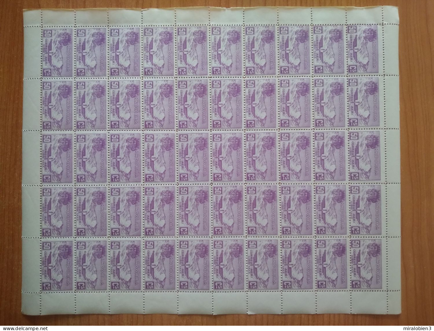 ANDORRA 5 PLIEGOS COMPLETOS EDIFIL NUM. NE13/17 - Unused Stamps
